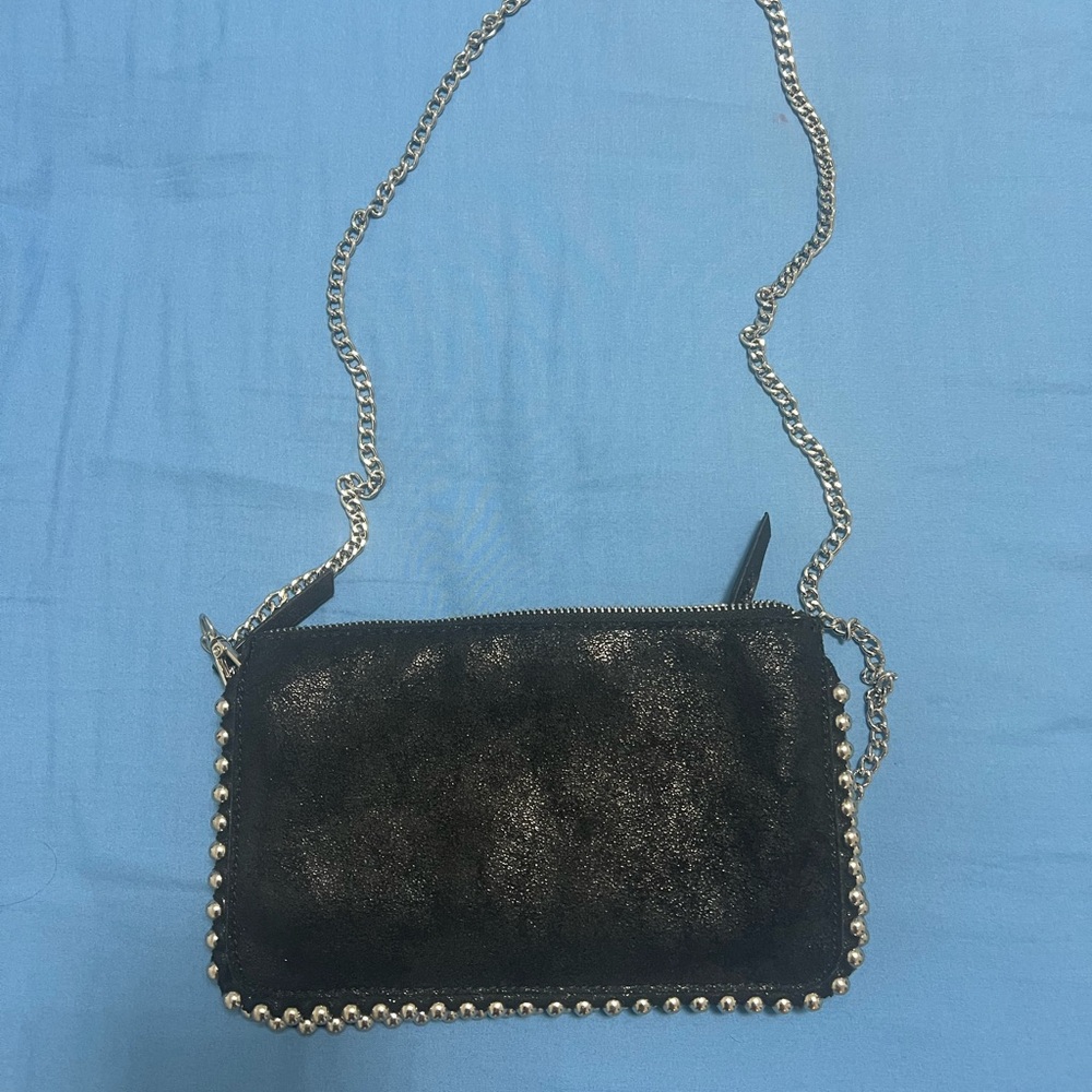 ZARA Black Women's Chain Crossbody Bag - Unbranded